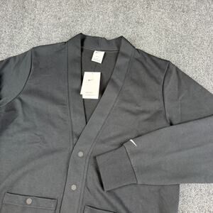 Nike Dri-FIT Standard Issue Golf Cardigan Mens Size Large Black FB5464-440 NWT
